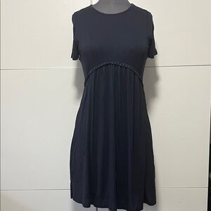 PINKBLUSH Navy Blue Short Sleeve Maternity Dress Runs Small